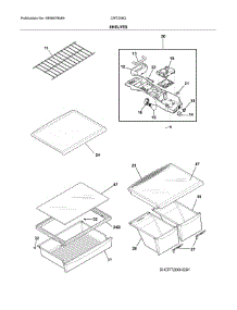 Shelves parts for Crosley Top-Mount Refrigerator CRT206QB3 from AppliancePartsPros.com