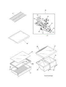 Shelves parts for Crosley Top-Mount Refrigerator CRT206QS1 from AppliancePartsPros.com