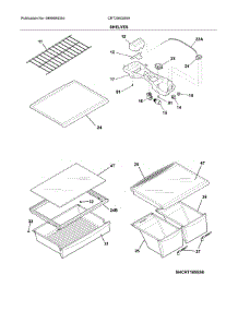 Shelves parts for Crosley Refrigerator CRT206QS5A from AppliancePartsPros.com