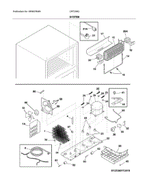 System parts for Crosley Top-Mount Refrigerator CRT206QW3 from AppliancePartsPros.com