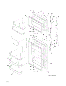 Doors parts for Crosley Top-Mount Refrigerator CRT215HPB2 from AppliancePartsPros.com