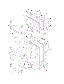 Doors parts for Crosley Top-Mount Refrigerator CRT216HLS7 from AppliancePartsPros.com