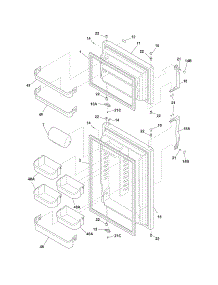 Doors parts for Crosley Top-Mount Refrigerator CRT216HLW7 from AppliancePartsPros.com