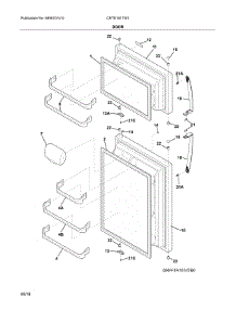 Doors parts for Crosley Top-Mount Refrigerator CRTE151TW1 from AppliancePartsPros.com