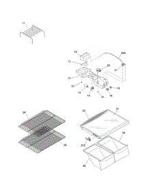 Shelves parts for Crosley Top-Mount Refrigerator CRTE181AW4 from AppliancePartsPros.com