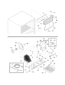 System parts for Crosley Top-Mount Refrigerator CRTE181AW7 from AppliancePartsPros.com