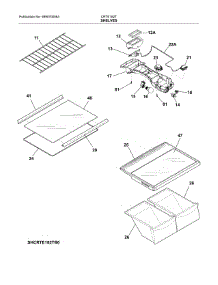 Shelves parts for Crosley Top-Mount Refrigerator CRTE182TB0 from AppliancePartsPros.com