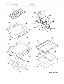 Shelves parts for Crosley Top-Mount Refrigerator CRTE182TB1 from AppliancePartsPros.com