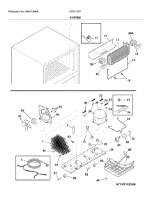 System parts for Crosley Top-Mount Refrigerator CRTE182TD2 from AppliancePartsPros.com