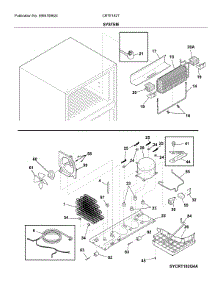 System parts for Crosley Top-Mount Refrigerator CRTE182TD3 from AppliancePartsPros.com