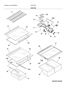 Shelves parts for Crosley Top-Mount Refrigerator CRTE182TS3 from AppliancePartsPros.com