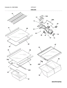 Shelf parts for Crosley Top-Mount Refrigerator CRTE182TW2 from AppliancePartsPros.com
