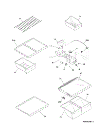 Shelves parts for Crosley Top-Mount Refrigerator CRTE184IJB2 from AppliancePartsPros.com