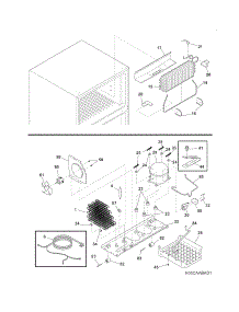 System parts for Crosley Top-Mount Refrigerator CRTE184IJS3 from AppliancePartsPros.com