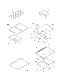 Shelves parts for Crosley Top-Mount Refrigerator CRTE184IJW0 from AppliancePartsPros.com