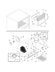 System parts for Crosley Top-Mount Refrigerator CRTE184IJW0 from AppliancePartsPros.com