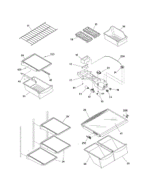 Shleves parts for Crosley Top-Mount Refrigerator CRTE187EW9 from AppliancePartsPros.com