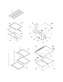 Shelves parts for Crosley Top-Mount Refrigerator CRTE187JW1 from AppliancePartsPros.com