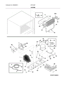 System parts for Crosley Top-Mount Refrigerator CRTE206TB1 from AppliancePartsPros.com