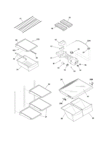 Shelves parts for Crosley Top-Mount Refrigerator CRTE217AQ2 from AppliancePartsPros.com