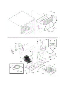 System parts for Crosley Top-Mount Refrigerator CRTE217AW3 from AppliancePartsPros.com