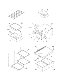 Shelves parts for Crosley Top-Mount Refrigerator CRTE217IAB0 from AppliancePartsPros.com