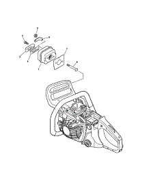 Exhaust parts for Echo Gas Chainsaw CS-400 from AppliancePartsPros.com