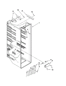 Refrigerator Liner Parts parts for Crosley Side-By-Side Refrigerator CS22CFXTB02 from AppliancePartsPros.com