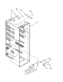 Refrigerator Liner Parts parts for Crosley Side-By-Side Refrigerator CS22CFXTS05 from AppliancePartsPros.com