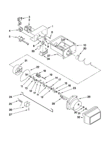 Motor And Ice Container Parts parts for Crosley Side-By-Side Refrigerator CS22CFXTS05 from AppliancePartsPros.com