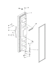 Freezer Door Parts parts for Crosley Side-By-Side Refrigerator CS22CFXTS05 from AppliancePartsPros.com