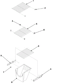 Fz Shelf parts for Crosley Side-By-Side Refrigerator CS26G7DW-PCS26G7D0W0 from AppliancePartsPros.com