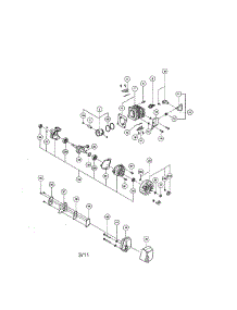 Crankcase / Cylinder / Muffler parts for Hitachi Gas Chainsaw CS33ET from AppliancePartsPros.com