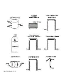 Lokring Connectors parts for Ge Side-By-Side Refrigerator CSB42YP2NFS1 from AppliancePartsPros.com