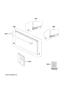 Door Parts parts for Ge Built-In Microwave CSB913M2N1S5 from AppliancePartsPros.com