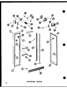 Interior Parts (Sri19c-C / P73320-54Wc) (Sri19c-A / P73320-54Wa) (Sri19c-G / P73320-54Wg) (Sri19c / P73320-54W) (Sri19c-L / P73320-54Wl) (Sdi22c-C / P73320-53Wc) (Sdi22c / P73320-53W) (Sdi22c-A / P73320-53Wa) (Sdi22c-L / P73320-53Wl) (Sdi22c-G / P73320-53Wg) (Sdi25c-C / P73320 parts for Amana Side-By-Side Refrigerator CSDI25C-L-P73320-52WL from AppliancePartsPros.com