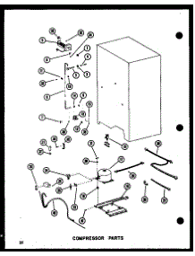 Compressor Parts parts for Amana Side-By-Side Refrigerator CSDI25E-G-P74100-8WG from AppliancePartsPros.com