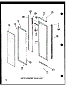 Refrigerator Door Assy (Sdi25w-C / P60350-41Wc) (Sdi25w / P60350-41W) (Sdi25w-A / P60350-41Wa) (Sdi25w-L / P60350-41Wl) (Sdi25w-Ag / P60350-41Wg) (Sdi22w-C / P60350-44Wc) (Sdi22w-A / P60350-44Wa) (Sdi22w-Ag / P60350-44Wg) (Sdi22w / P60350-44W) (Sdi22w-L / P60350-44Wl) (Sri19 parts for Amana Side-By-Side Refrigerator CSDI25W-C-P60350-56WC from AppliancePartsPros.com