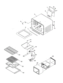 Cavity parts for Caloric Gas Range CSG3601W/P1143396NW from AppliancePartsPros.com