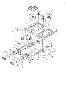 Main Top parts for Amana Gas Range CSG7103W/P1143397NW from AppliancePartsPros.com