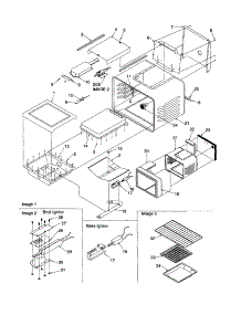 Cavity parts for Caloric Gas Range CSG7601WW/P1143398NWW from AppliancePartsPros.com