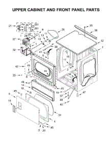 Upper Cabinet & Front Panel Parts parts for Whirlpool Dryer CSP2940HQ0 from AppliancePartsPros.com