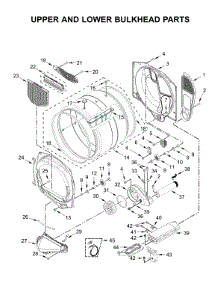 Upper & Lower Bulkhead Parts parts for Whirlpool Dryer CSP2940HQ0 from AppliancePartsPros.com