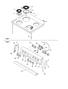 Main Top And Backguard parts for Caloric Electric Range CSR3602WW/P1143838NWW from AppliancePartsPros.com
