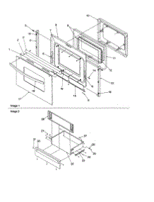 Oven Door And Storage parts for Caloric Electric Range CSR3602WW/P1143838NWW from AppliancePartsPros.com