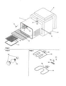 Cavity parts for Caloric Electric Range CSR6203-P1143839N from AppliancePartsPros.com