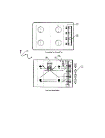 Electrical Layout parts for Dcs Gas Cooktop CT-304WT from AppliancePartsPros.com