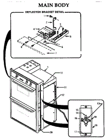 Main Body parts for Thermador Electric Wall Oven CT130N-03 from AppliancePartsPros.com