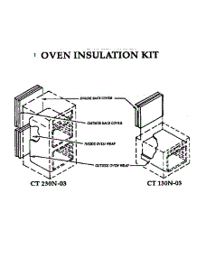 Oven Insulation Kit parts for Thermador Electric Wall Oven CT130N-03 from AppliancePartsPros.com