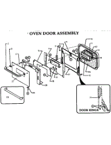 Oven Door Assembly parts for Thermador Electric Wall Oven CT130N-03 from AppliancePartsPros.com